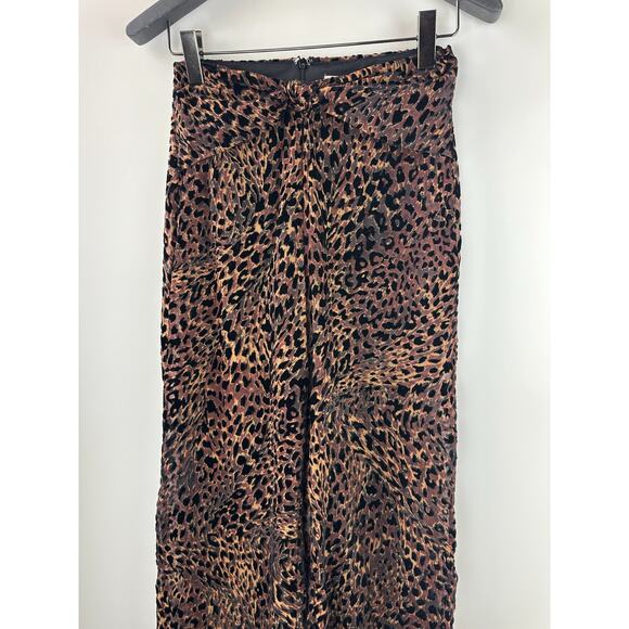 Camila Coelho Revolve Ivanna Pant Animal Leopard Print Burnout Sheer Small Tall - Picture 4 of 16